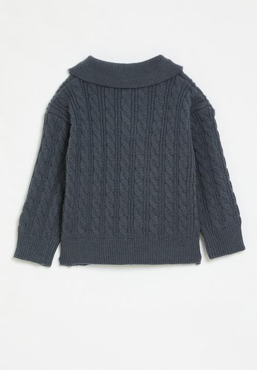 Pop Candy - Collared jersey - navy blue