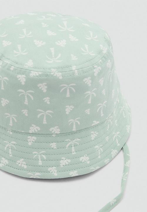 MANGO - Bucket hat tropical - aqua green