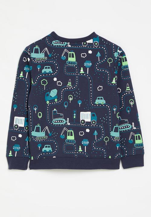 Pop Candy - Printed sweat top - navy blue