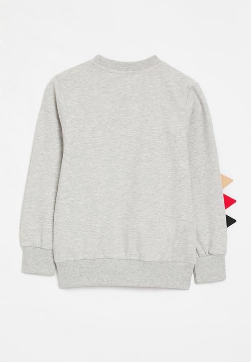 Pop Candy - Crewneck sweat top-grey & black