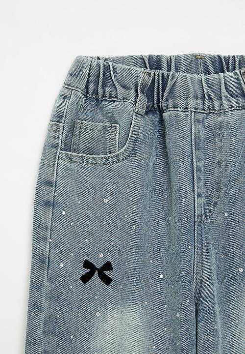 Pop Candy - Ribbon applique jeans-blue
