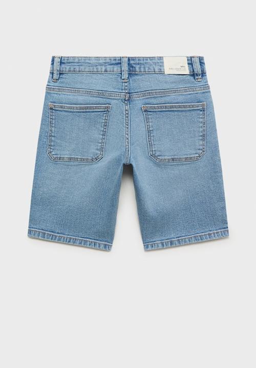 MANGO - Bermudas john - open blue