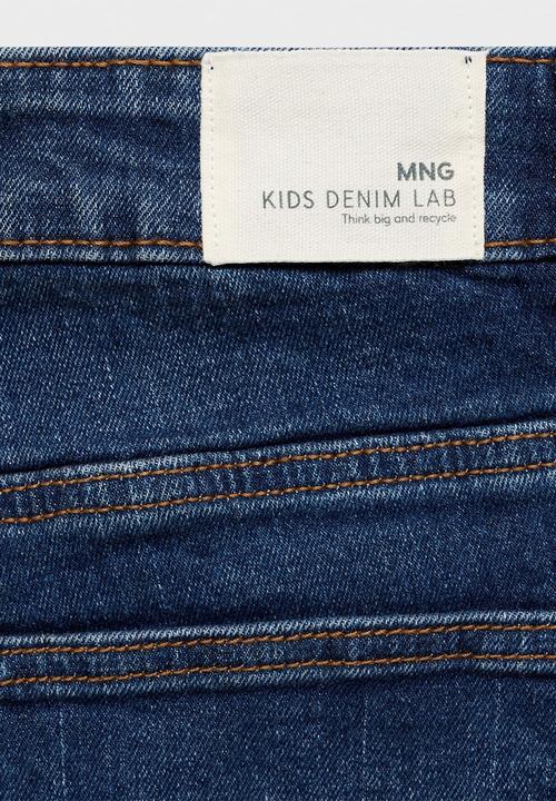 MANGO - Bermudas john - open blue