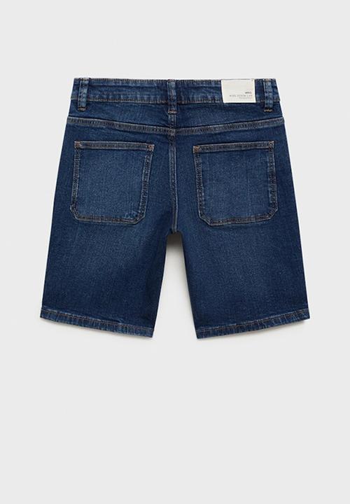 MANGO - Bermudas john - open blue