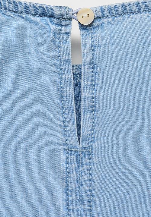 MANGO - Blouse coco - open blue