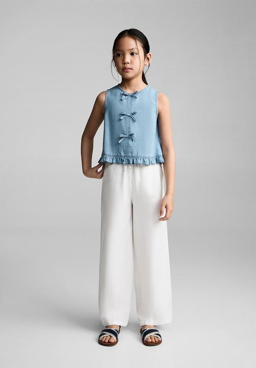 MANGO - Blouse coco - open blue