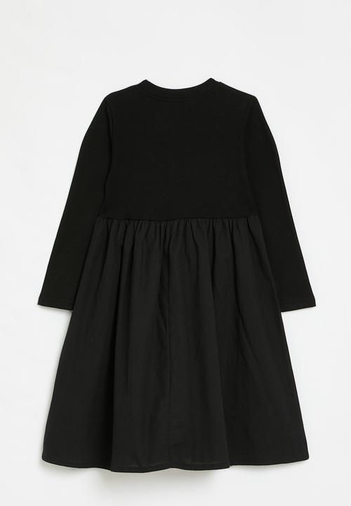 Pop Candy - Crew neck dress-black