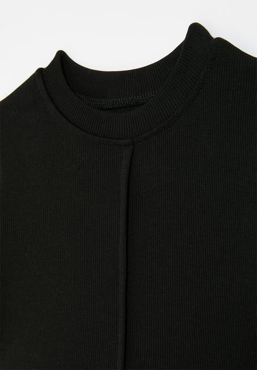 Pop Candy - Crew neck dress-black
