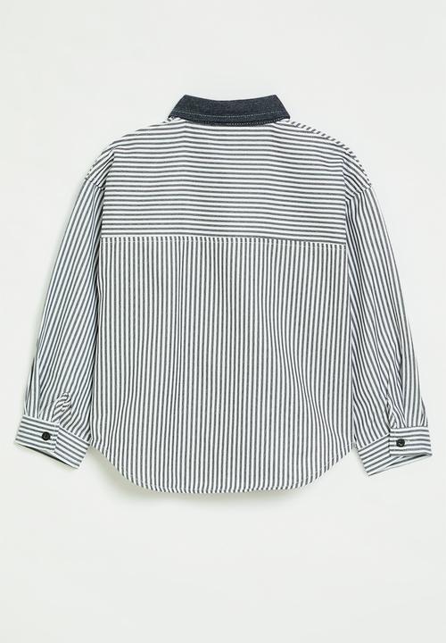 Blue & White Striped Shirt main image 1