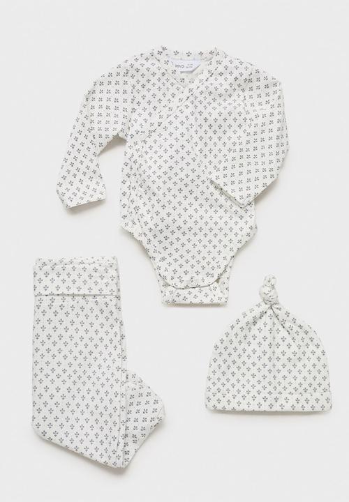 MANGO - Leggings poleopo - white & grey