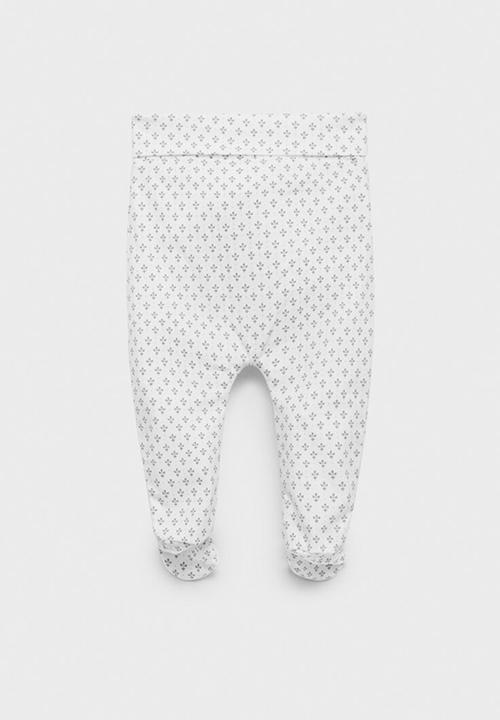 MANGO - Leggings poleopo - white & grey