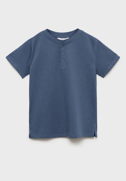 MANGO - T-shirt pani8 - medium blue
