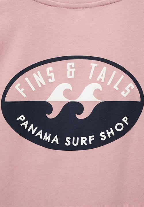 MANGO - T-shirt panama - pink