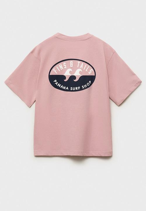 MANGO - T-shirt panama - pink
