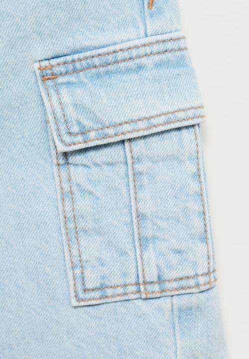 MANGO - Bermudas tommy - open blue
