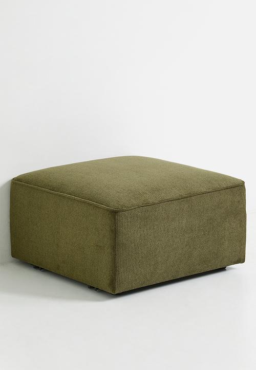Sixth Floor - Gravity ottoman modular -green