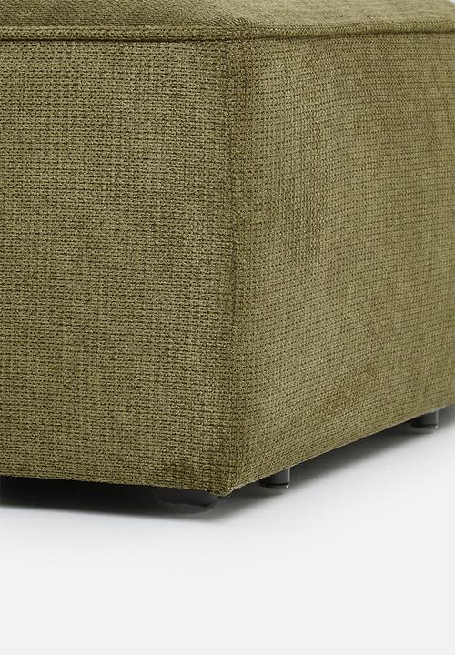 Sixth Floor - Gravity ottoman modular -green