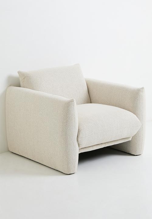 Sixth Floor - Signe single seater Woven  sofa-Monza cream
