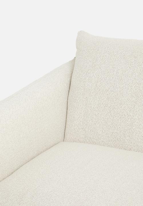 Sixth Floor - Signe single seater Woven  sofa-Monza cream