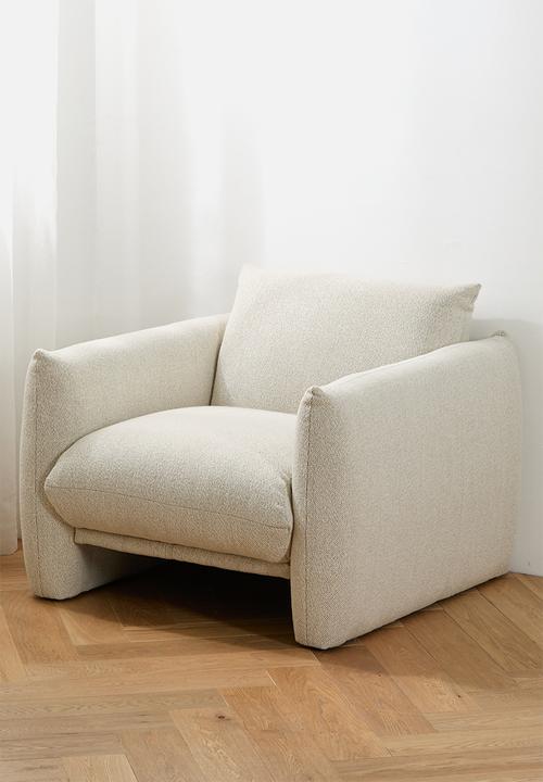 Sixth Floor - Signe single seater Woven  sofa-Monza cream