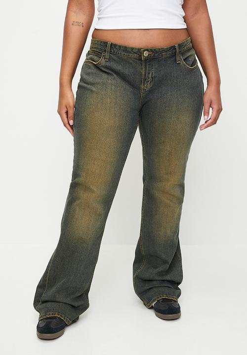 Cotton On - Plus low rise bootcut jean - rusty blue