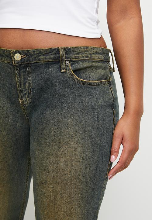 Cotton On - Plus low rise bootcut jean - rusty blue