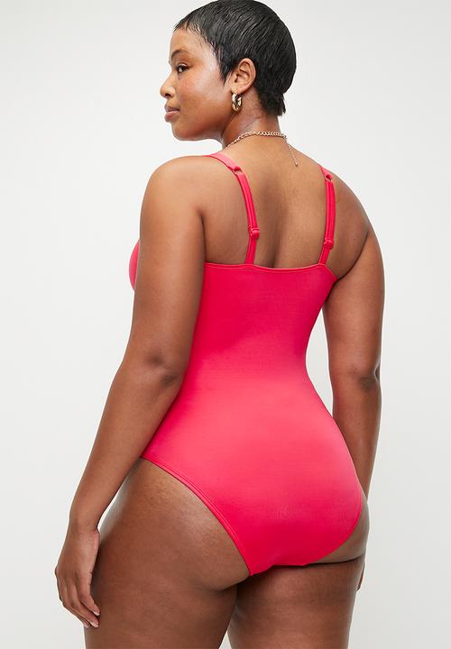 DORINA - Plus Canberra light padded swimsuit - pink