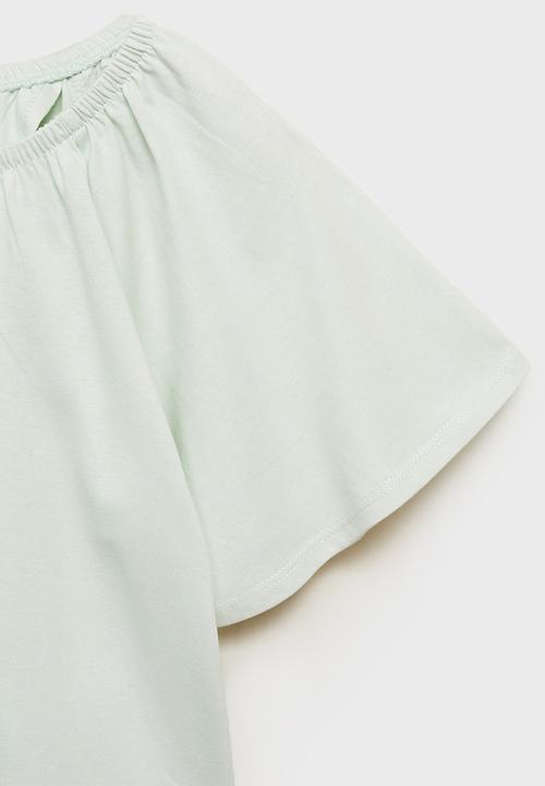 MANGO - Top aire - light pastel green