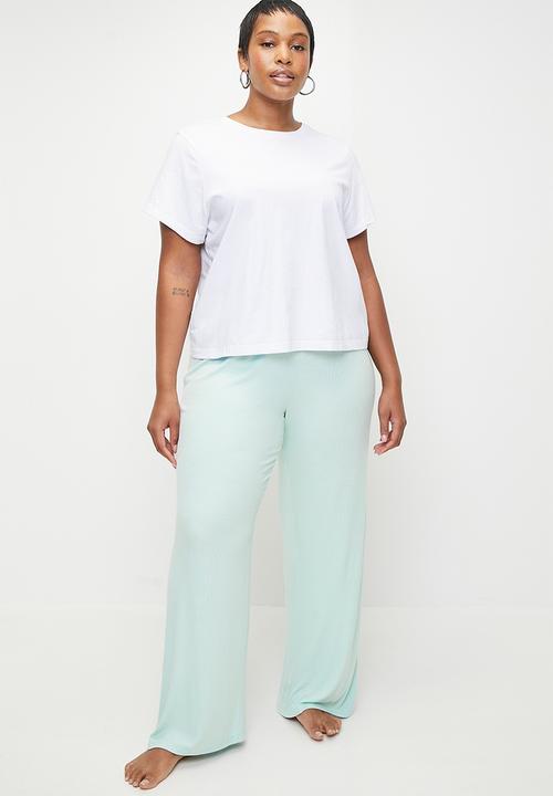 Cotton On - Plus Sleep Recovery Wide Leg Pant - Morning Mist