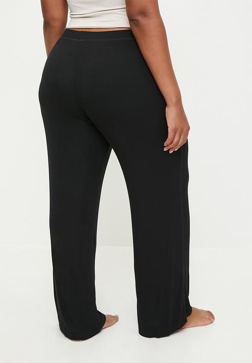Cotton On - Plus Sleep Recovery Wide Leg Pant - Black
