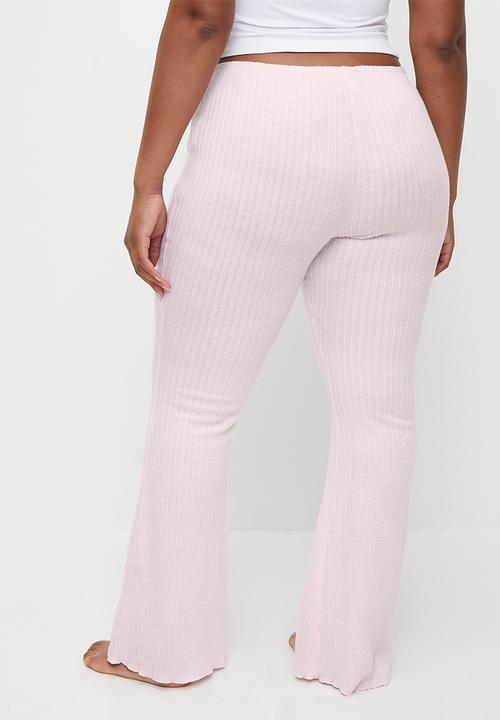 Cotton On - Plus Super Soft Lounge Flare Pant - French Fairytale Rib