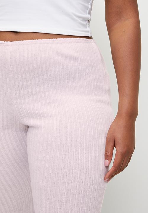 Cotton On - Plus Super Soft Lounge Flare Pant - French Fairytale Rib