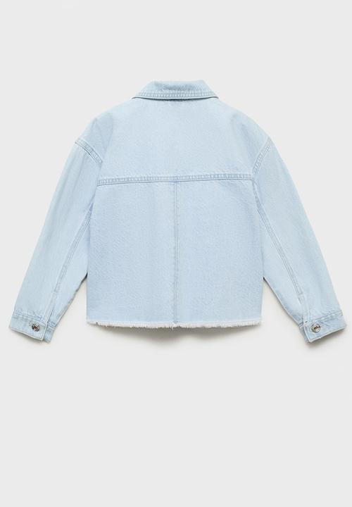 MANGO - Jacket violet - open blue