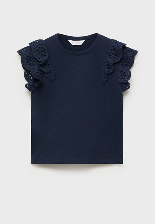 MANGO - T-shirt doble - navy