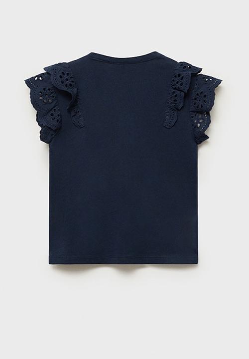 MANGO - T-shirt doble - navy