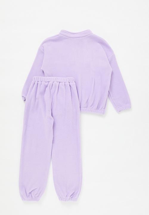 Pop Candy - Half zip top & bottom set-lilac