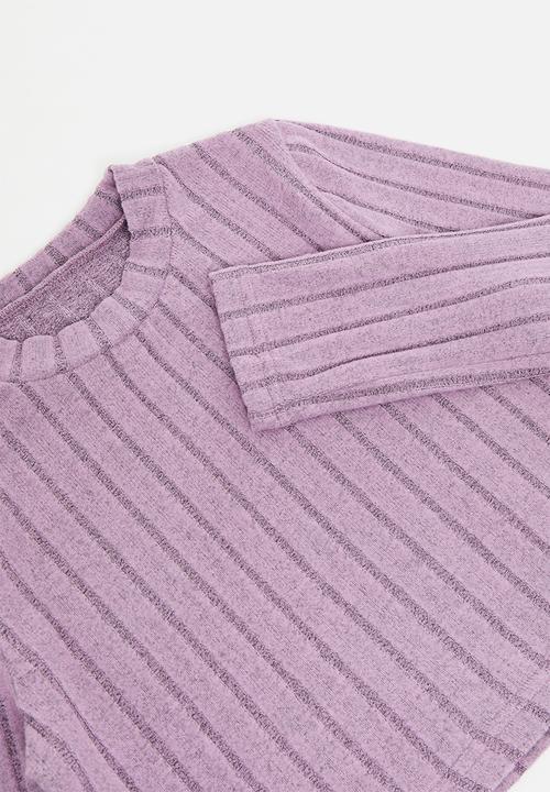 Pop Candy - Cropped top & bottom set-lilac