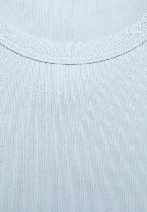 MANGO - Top rib - light/pastel blue