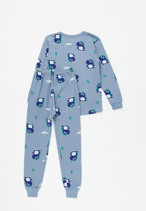 Pop Candy - Printed pj set-blue