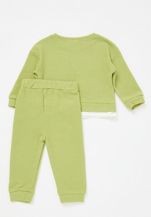 Pop Candy - Sweat top & jogger set - apple green