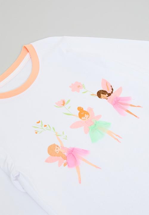 Pop Candy - Printed pj set-orange & white