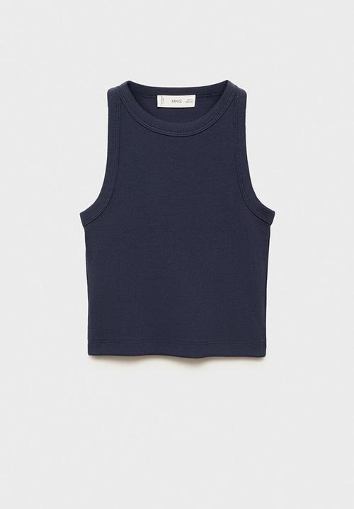 MANGO - Top rib - navy