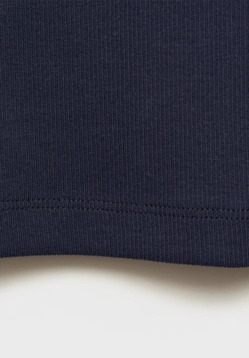 MANGO - Top rib - navy