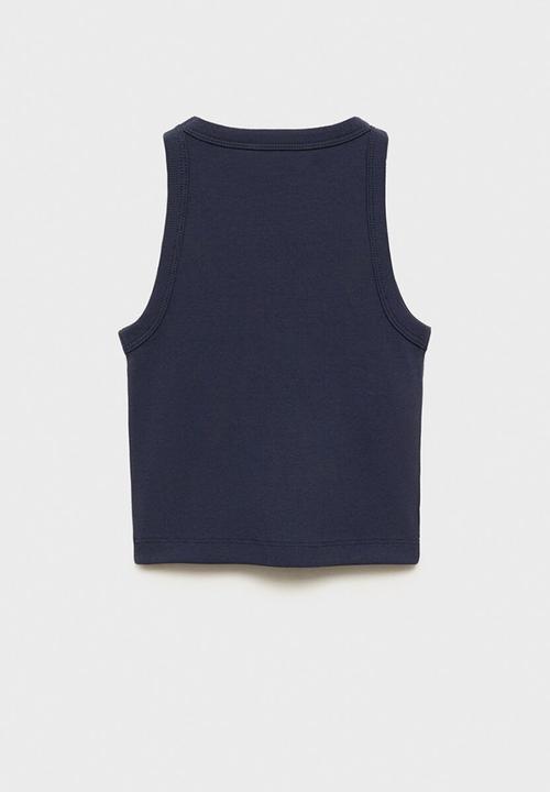 MANGO - Top rib - navy