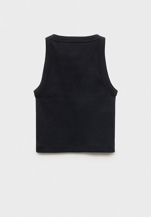 MANGO - Top rib - black