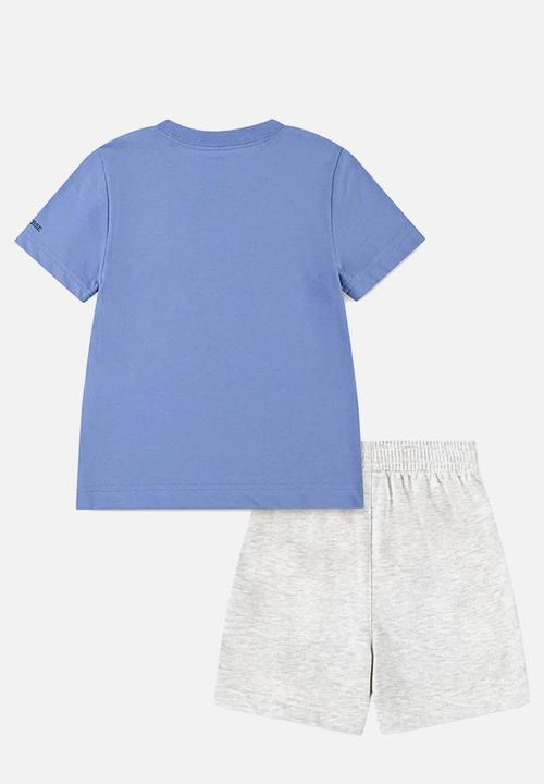 Converse - Converse dissected chuck patch tee and shorts set - birch heather