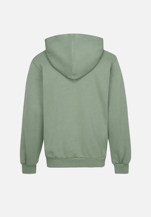 Converse - Converse dissected chuck patch full zip hoodie - foothill green