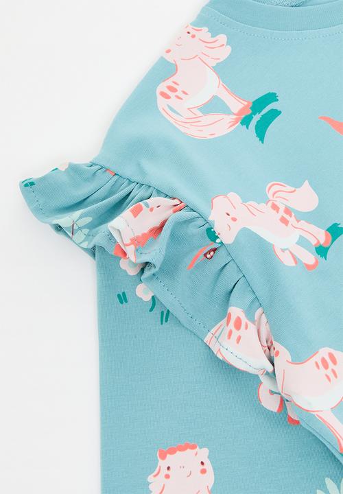 Pop Candy - Printed top & bottom -blue