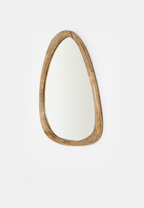 H&S - Mirror wood 60cm natural (fm)