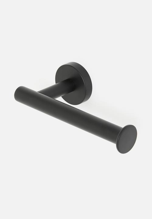 Sixth Floor - Silla Toilet Roll Holder Brushed - Black
